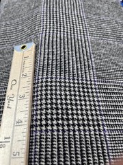 $30 for 2 Yards, 100% Wool For Light Coat & Blazer , TOUPEE & Black Plaids #101