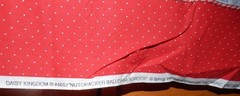 Daisy Kingdom Nutcracker Ballerina Border Christmas holiday fabric ballet red
