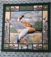 Mallards In The Marsh Large Duck Quilting Bundle W/ Panel And 2 Matching Prints