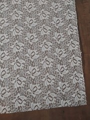 3 Yards of 20 Inch Wide White Floral Lace