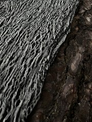 Black White Linen Blended Unique Fabric By 2 Meters, Natural Sewing Fabrics.
