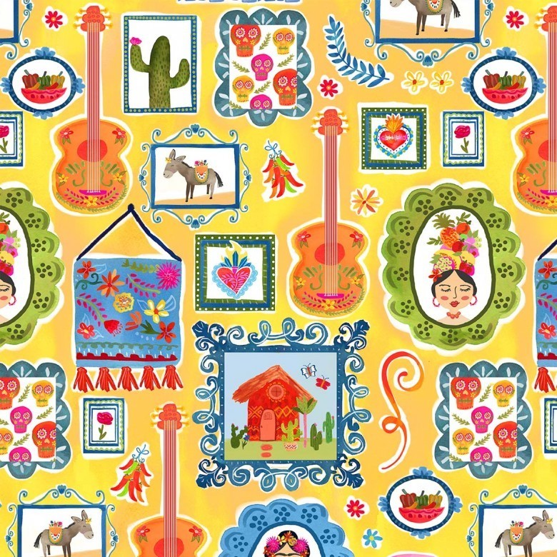 Viva Mexico! – 1 yard price! – Continuous yards available.