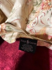 Ralph Lauren Guinevere Fabric Piece & Ruffles Egyptian Cotton Sateen -Excellent