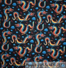 BonEful Fabric FQ Cotton Quilt Black Red Rooster Blue Feather Chicken Coop House