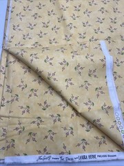 Cotton Laura Heine “The Dress” Blossom Yellow Pink PWL006 Free Spirit 4 Yards