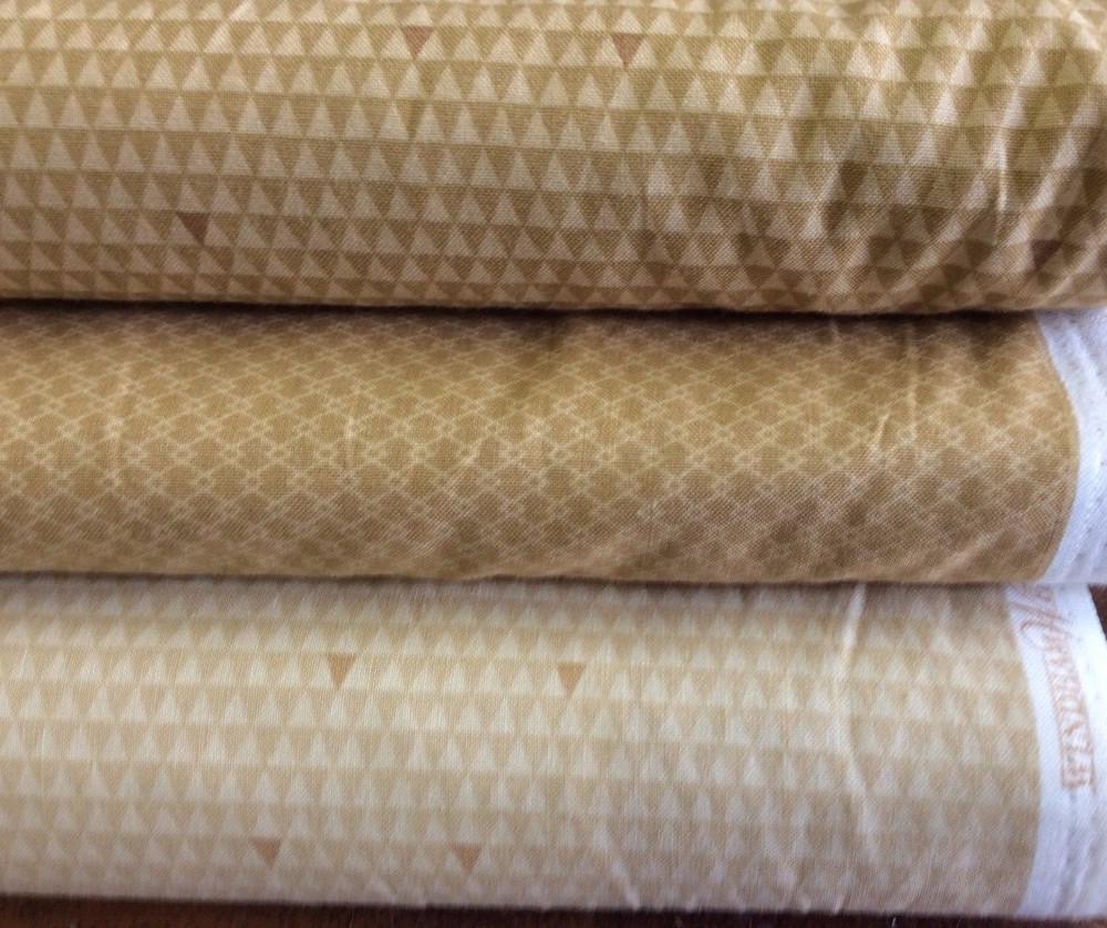 WINDHAM FABRICS-TOASTED ALMOND & A TOUCH OF GREY COLLECTION- 3 CHOICES-BTY