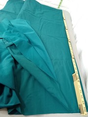 Fabric Yardage Microfiber Fuzzy Synthetic Material Teal-Green 2-yard (60″ × 75″)
