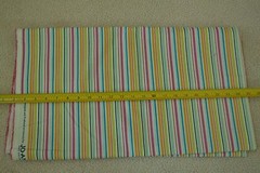 By 1/2 Yd, Bright Gold Orange Green Pink & Red Striped Quilt Fabric/Jo-Ann,C2506
