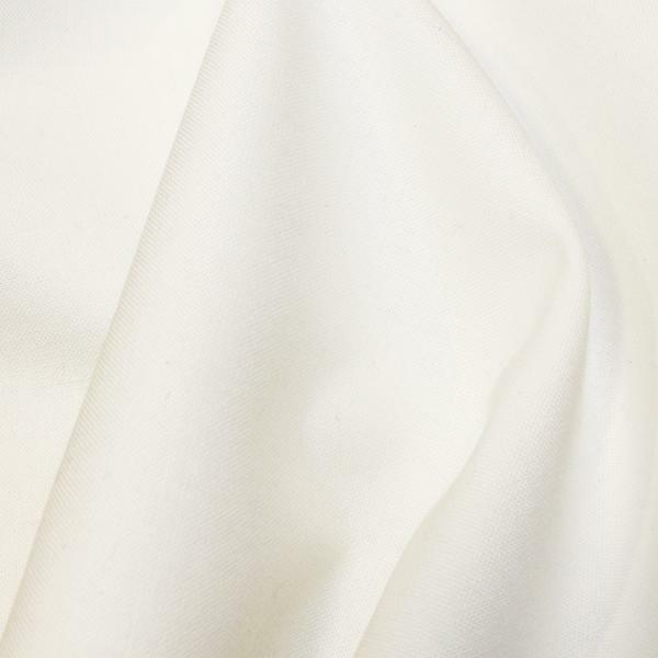Plain Mercerised Cotton Fabric Material – White