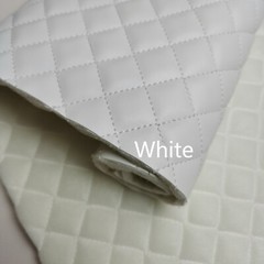 Luxury Quilted PU Leather Car Upholstery Fabric Diamond Argyle Sewing Material
