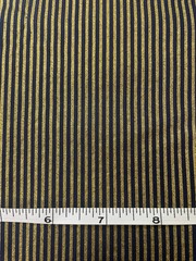 Navy with metallic gold stripe from Kaufman’s “Fusion” line 100% cotton