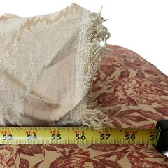 Heavy Beige Chevron Flame Stitch Jacquard Fabric 56″ Wide Upholstery Drapery