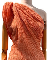 Unique Natural Fabrics: Funky, Sheer, Textured Cotton Linen,Fabric By 2 Meters.