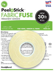 Peelnstick Fabric Fuse Hem Tape – Double Sided Fabric Adhesive – No-Sew, No-Iron