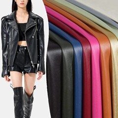 PU Soft Leather Fabric Matte Faux Leather for Sewing Clothes Jacket Material DIY
