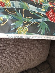 Vintage 1984 G P & J Baker Polished Cotton Floral Chintz Fabric 44″ x 56″ Tree