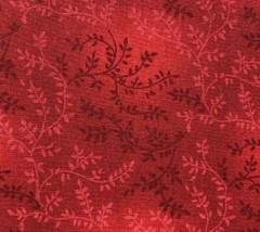 Tiny Vines Mottled Quilt Fabric – Wine Red – Fat Quarter