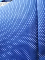 Blue Polka Dot Fabric Material – 25% Off Bundle of 5+