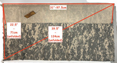ACU Digital Camo Poly Cotton Camouflage Twill Fabric Segments