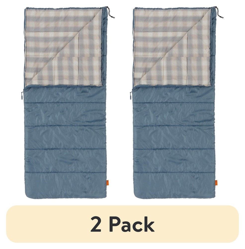 50F Flannel SLB Sleeping Bag 2 Pack Camping Overnight Sleep Gear