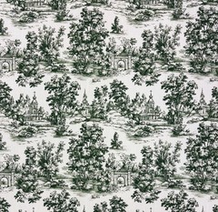 COLE & SONS VILLANDRY TOILE CHARCOAL GRAY FRENCH COTTON FABRIC BY YARD 54″W