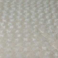 Soft Luxurious Rosebud Rose Cuddle Minky Fur by the Yard – IVORY CREAM
