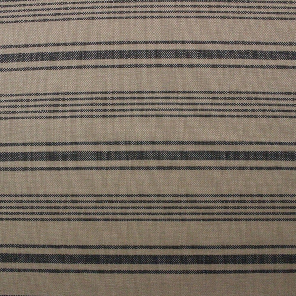 BALLARD DESIGNS SUNBRELLA CROSS COUNTRY NAVY BLUE STRIPE FABRIC 1.8 YARDS 54″W