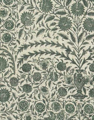 SOFAS & STUFF CURTAIN/UPHOLSTERY FABRIC DESIGN Mughal Arbour 2.2 METRES HUNTER
