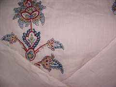 1-1/4 Lee Jofa 2012113 Khamsa Pasiley Embroidered Linen Upholstery Fabric