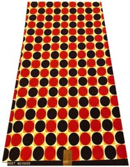 High Fashion Circle/Disc Design In Ankara Wax Print- sell by 6 yards-100% cotton