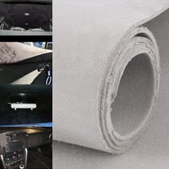 4.5ft x 5ft Gray Suede Headliner Fabric Car Interior Roof Upholstery Material