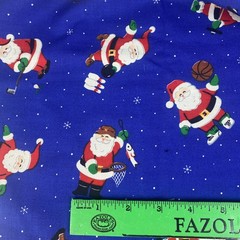 Vintage SPORTY SANTA BOXER SHORTS & Applique FABRIC PANEL S/M/L Cut N Sew Sports