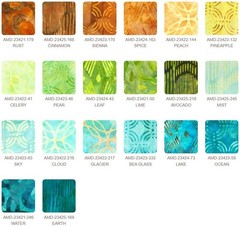 5″ Charm Pack – Batiks Geo Earth Complete Collection Kaufman Fabric M520.63
