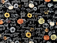 VINTAGE Fall: Autumnal Pumpkin Fabric (Hi- Fashion) – 2 YDS x 44”