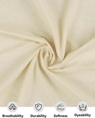 Lightweight Cotton Muslin Fabric 63 inch x 2 5 10 Yards for Sewing & Crafts