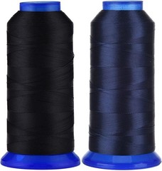 Selric [3000Yards/Black+Navy Blue] Pack of 2 UV Resistant Black+Navy Blue