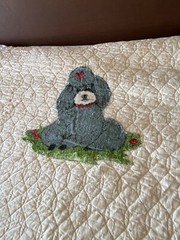 Vintage Olde Kentucky Coverlet Quilt Cotton Fabric Children Dogs 1960s