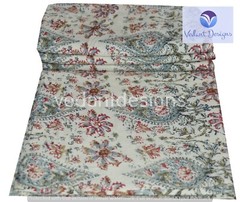 5 Yard Indian Hand Block Cotton Multi-Color All Over Print Handcrafted Fabric