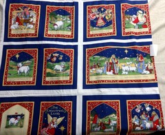 FABRIC TRADITIONS The Christmas Lamb Susan Winget Book Panel 46 x 36 inches