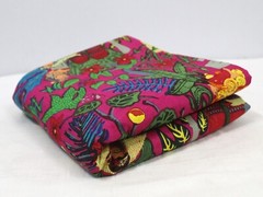 Indian Pink Farida Kahlo Printed Cotton Fabric Beautiful Dressmaking Fabric US