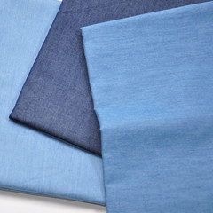 Indigo Blue 5.0 Oz 100% Cotton Denim Chambray Fabric,56 Inches Wide, by the Yard