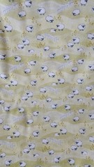 Little Sheep By the yard by 43 inches cotton print Dear Stella