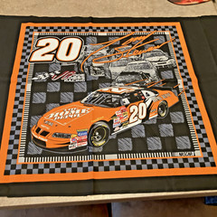 Two Nascar Tony Stewart Cotton Craft Sewing Pillow Panels #20 Home Depot 2002