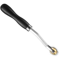 RJWKAZ Perfect 4mm Pattern Wheel Needle Point Tracing Sewing black