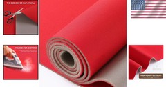 Red Headliner Fabric 60″x144″ Foam Backed Upholstery Car Roof Repair Fade Resist