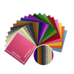 Láminas de fieltro de 30 x 30 cm para manualidades, 1 mm grosor, papel cuadrado