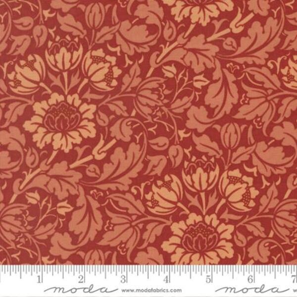 Flowering Scroll in Russet | Morris Muse | Moda