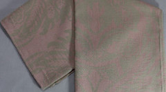 RALPH LAUREN 24X26 FABRIC REMNANT “STANDISH DAMASK” COLOR BISQUE INDIA #