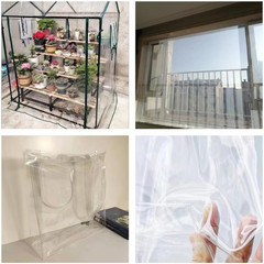 | Clear TPU Vinyl Fabric 54-Inches Wide, 12 Gauge Clear Waterproof Vinyl Multipu