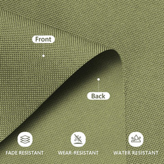 Waterproof Canvas Fabric by the Yard, UV Resistant 600D Outdoor Upholstery Mater